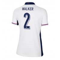 Camiseta Inglaterra Kyle Walker #2 Primera Equipación para mujer Eurocopa 2024 manga corta